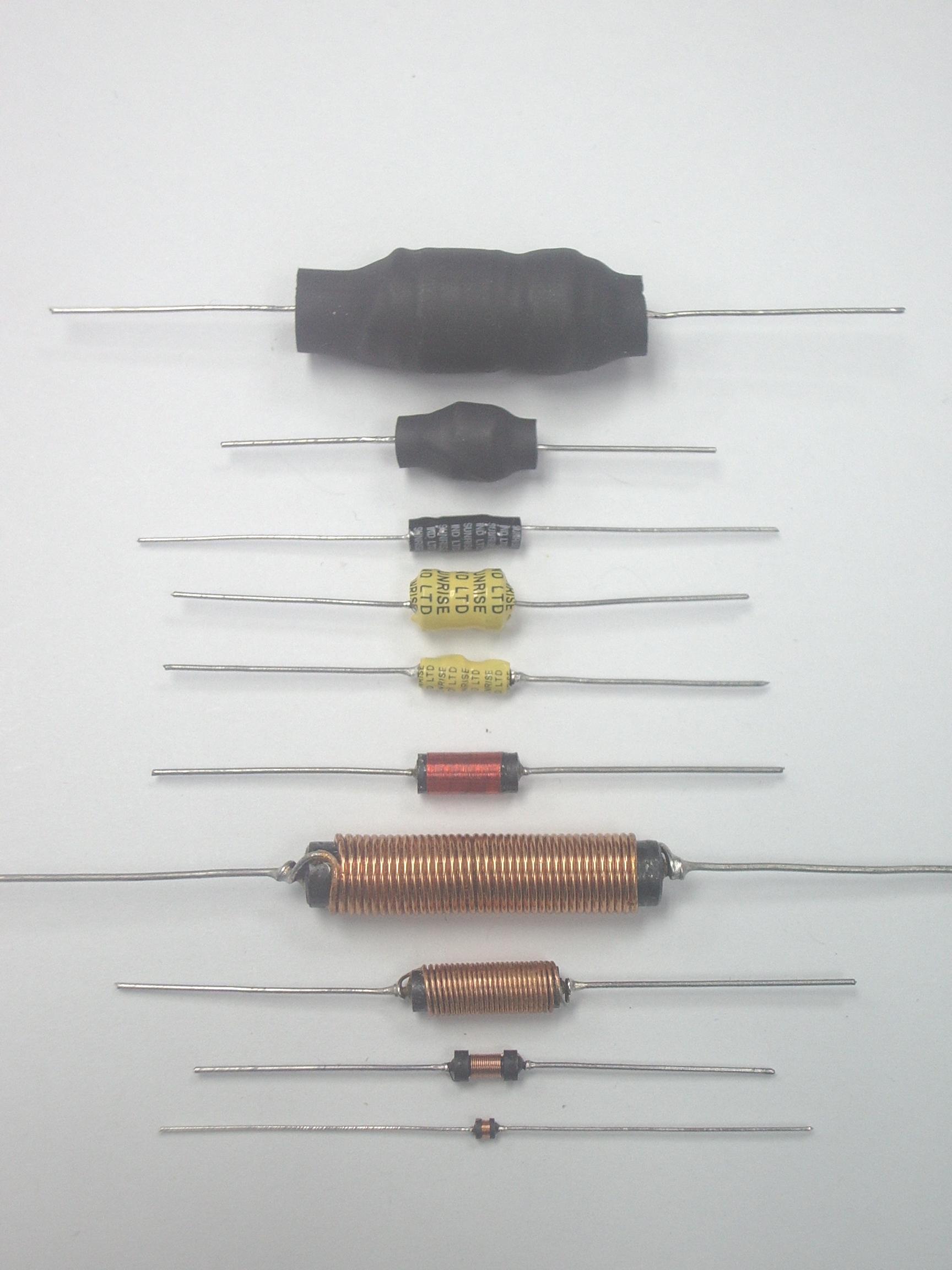 AXIAL TYPE CHOKE INDUCTORS